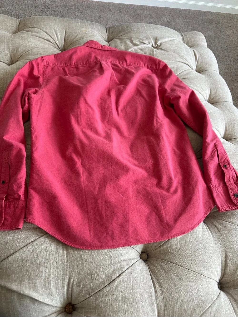 J. Crew Coral Button-Down Long Sleeve Shirt